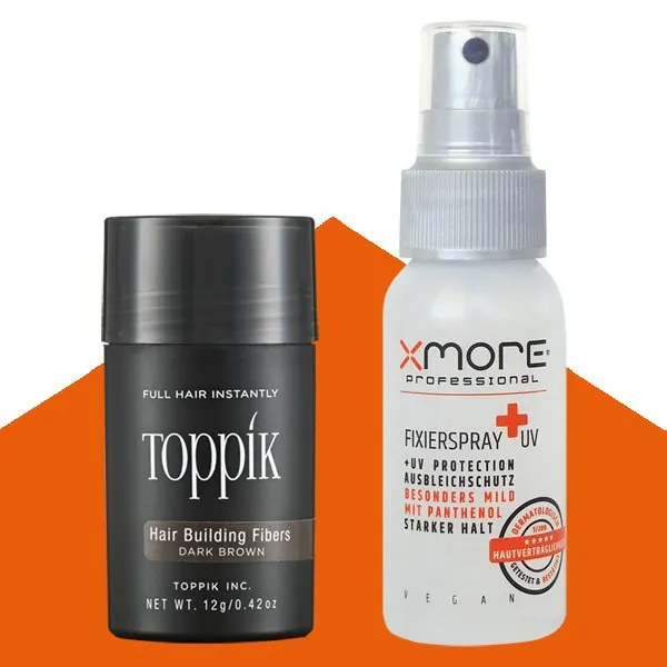 Toppik Tester Set mit Xmore Fixierspray +UV 50ml